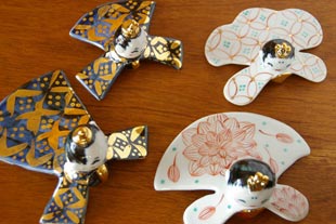 砥部焼の和食器 陶房遊の雛人形 【砥部工房 からくさ】