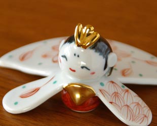 雛人形　砥部焼 砥部焼の和食器 陶房遊の雛人形 【砥部工房 からくさ】