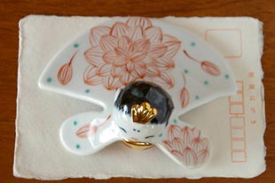 砥部焼の和食器 陶房遊の雛人形 【砥部工房 からくさ】