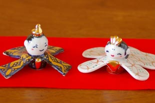 織部焼雛人形 織部焼陶器製 雛人形 ひな祭り用 - メルカリ
