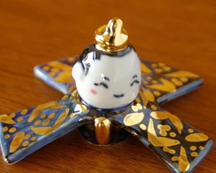 砥部焼の和食器 陶房遊の雛人形 【砥部工房 からくさ】