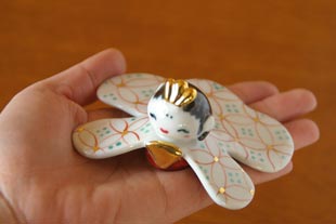 砥部焼の和食器 陶房遊の雛人形 【砥部工房 からくさ】 砥部焼の和食器 陶房遊の雛人形 【砥部工房 からくさ】