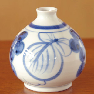 陶房遊　葡萄のぷっくり花器
