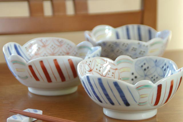 陶房遊　彩り紋の小鉢