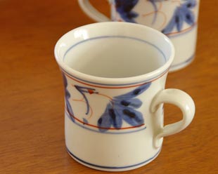 陶房遊　しだ紋のマグカップ