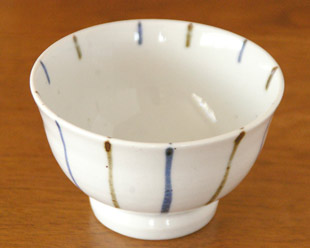 陶房遊　とくさ紋の深茶碗