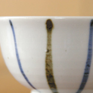 砥部焼・陶房遊　とくさ紋の深茶碗の絵柄