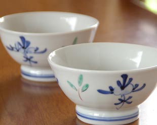 陶房遊　花ちらしの茶碗(大)