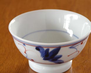 陶房遊　しだ紋の茶碗(大)