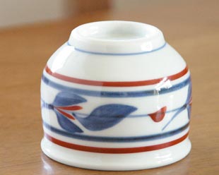みつ葉の玉ぶち湯呑