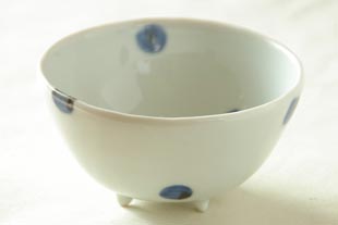 梅乃瀬窯の水玉のコロコロ小鉢