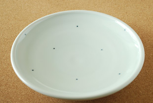 梅乃瀬窯　プチプチ柄の大皿
