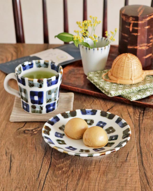 魯山人　砥部焼 砥部焼の和食器 雲石窯の取皿 【砥部工房 からくさ】