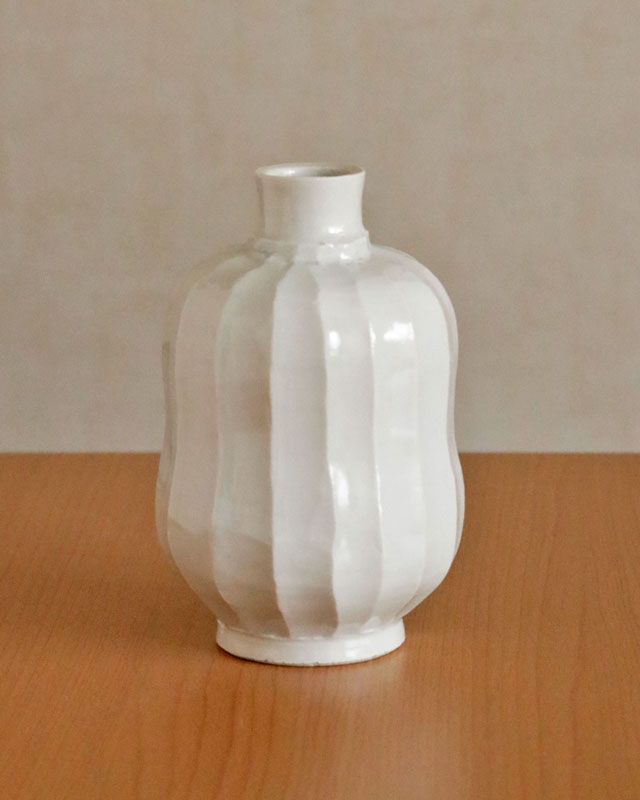 砥部焼 障山窯 森元作 壺 花器 砥部焼の和食器 山中窯の花器【砥部工房 からくさ】